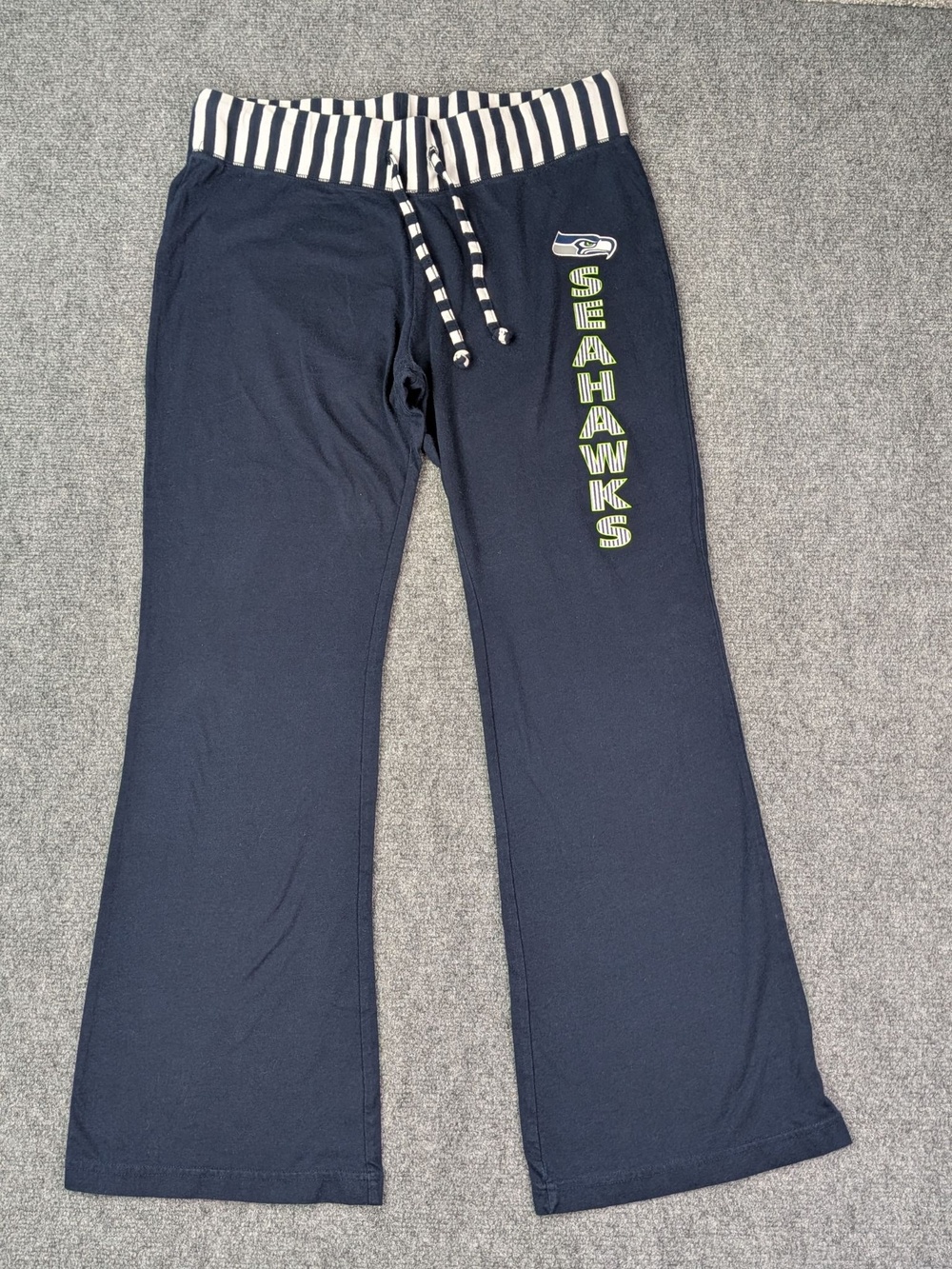 Seattle Seahawks Pants Youth L Blue NFL Football Team Apparel Sleepwear Lounge